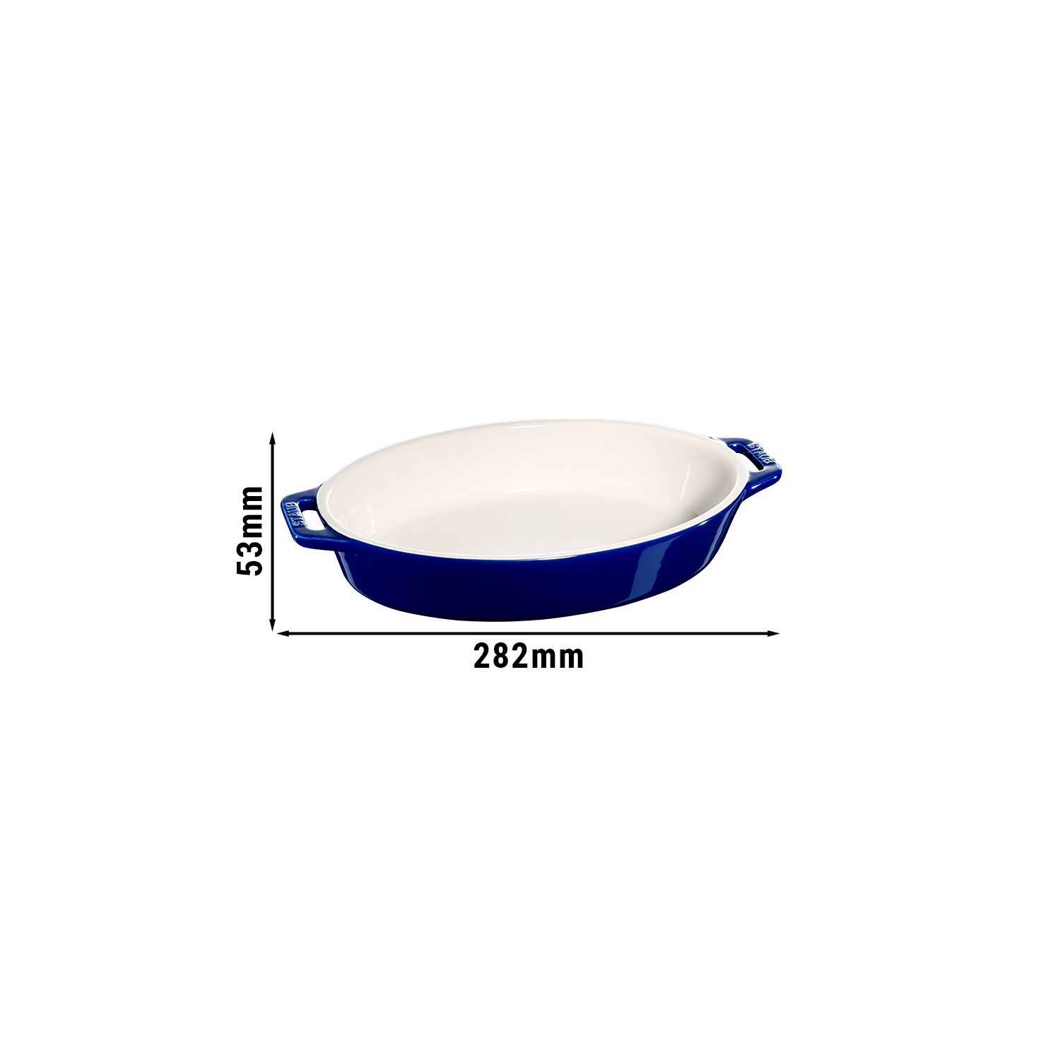 STAUB | CERAMIQUE - Plat à four - 230mm - Céramique - Bleu foncé	