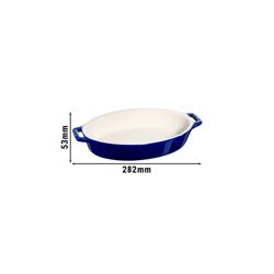 STAUB| Ceramic Oval Baking Dish – Dark Blue - 230 mm