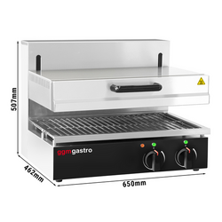 Horno Pita/Salamandra ESPECIAL - con resistencia regulable en altura - 0,65 m - Horno para gratinar - Tostadora