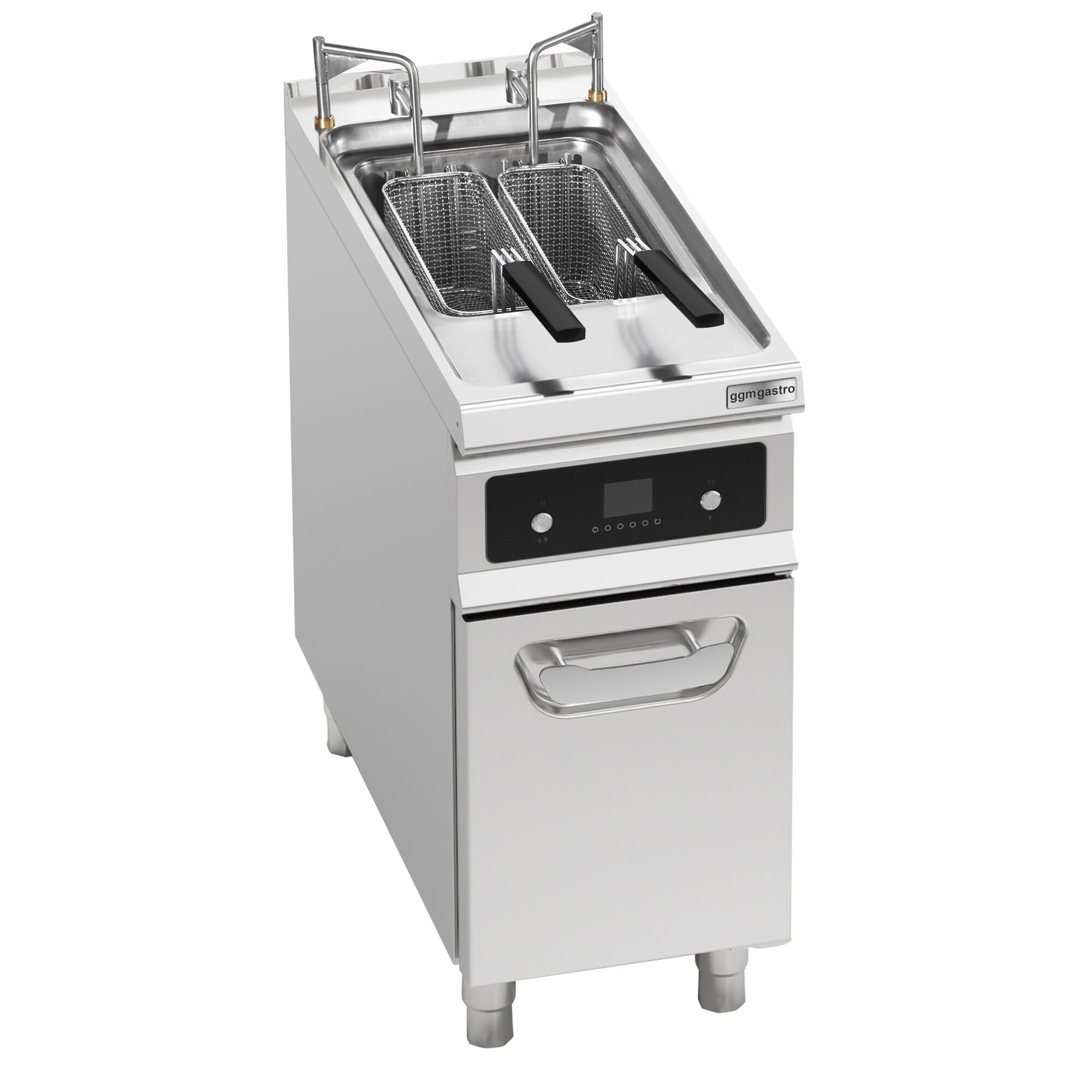 Friteuse électrique – 22 litres – 22 kW – avec levage automatique du panier et système de filtration d’huile