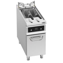 Friteuse électrique – 22 litres – 22 kW – avec levage automatique du panier et système de filtration d’huile