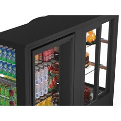 Konditorikyl - self-service - 1 400 mm - dubbelglas - med 2 hyllor - För SE