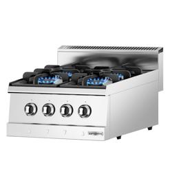 Fogão a gás - 4 queimadores - 12 kW - incluindo armário baixo
