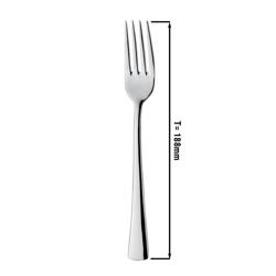 (12 pcs) Fourchette de menu Alessandra - Acier inoxydable 18/10 - 188mm - 12 pièces
