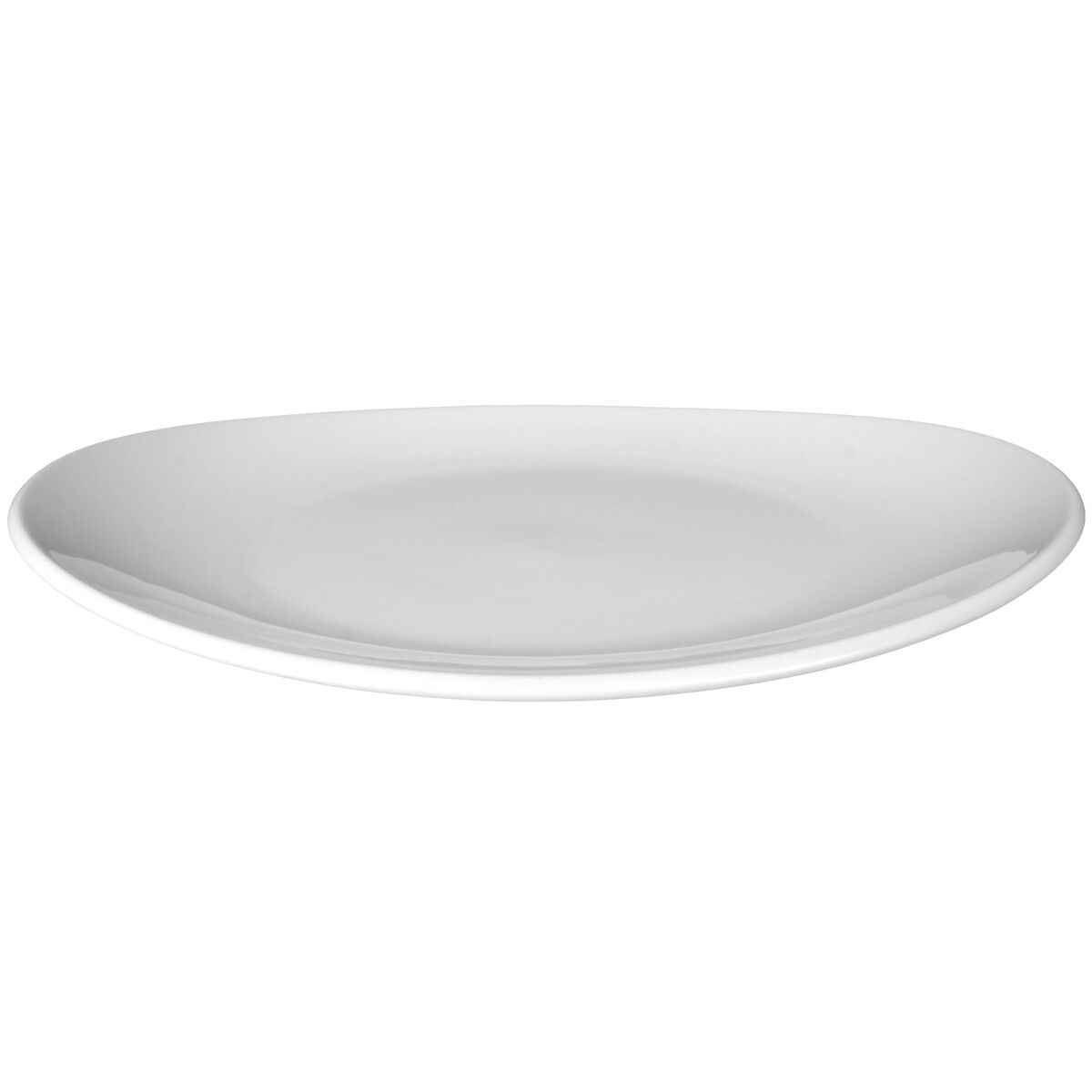 SELTMANN WEIDEN | Oval Porcelain Plate 250 x 230 mm Meran Steak & More – White, Stackable, Abrasion Protection, Easy-Clean, Low Injury Risk