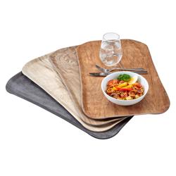 (12 pièces) CAMBRO | CENTURY™ - Plateau en fibre de verre - GN 1/1 - Finition bois chêne foncé - Lisse     