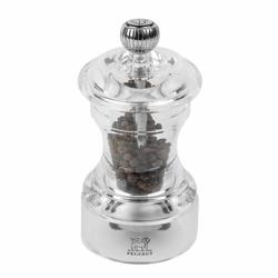 (12 pieces) PEUGEOT | BISTRO HORECA Pepper Mill – Clear Acrylic – 100 mm