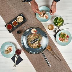 ZWILLING| Wok Pan – Ø 32 cm - Stainless Steel - Ceramic Nonstick - Induction Ready - Glass Lid