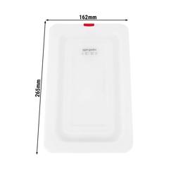 Polypropylen GN 1/4 lock - mjölkig - Höjd 7mm