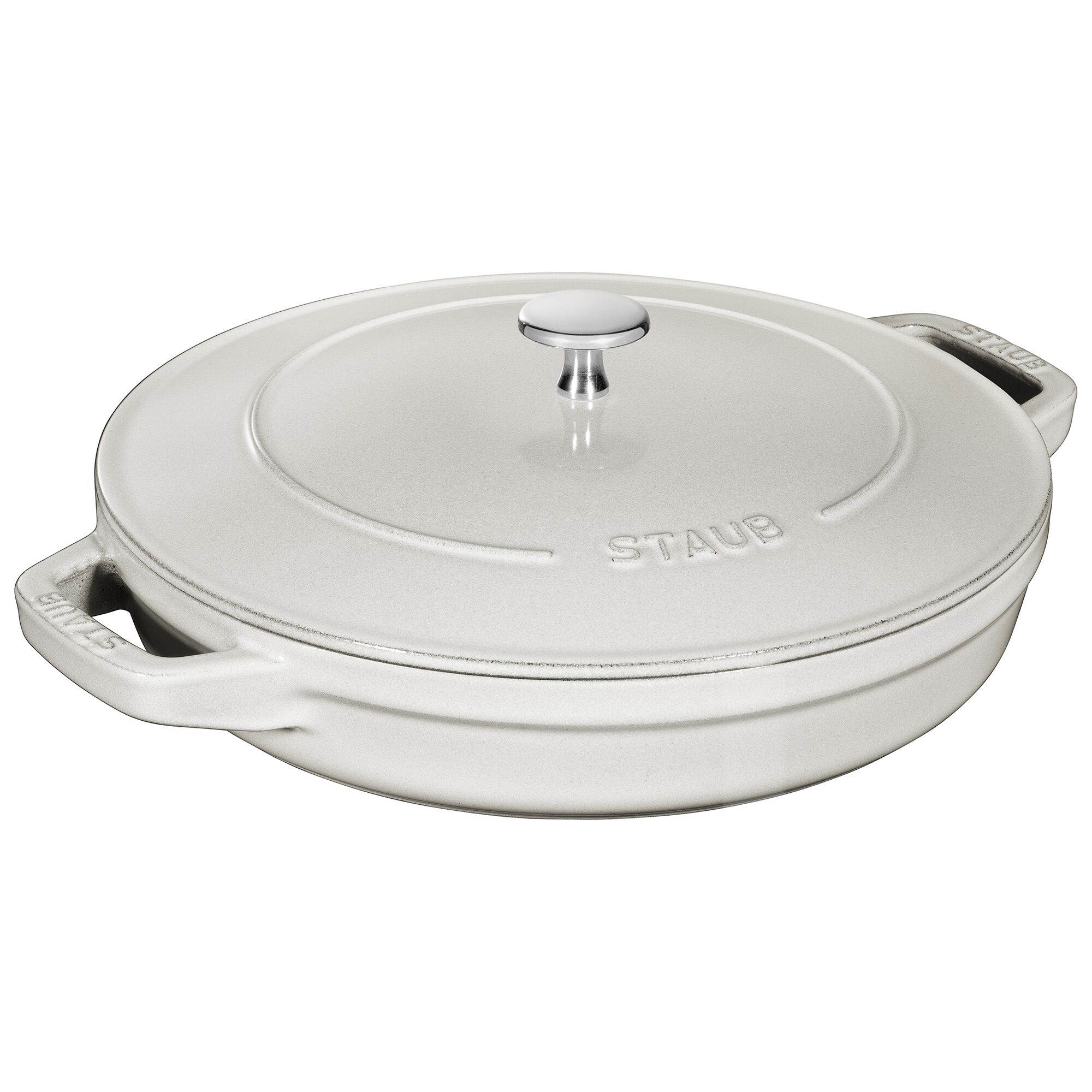 STAUB | STACKABLE SET – Set de marmites – 2 pièces – Ø 240 mm – Fonte – Truffe blanche