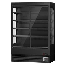 Naścienna szafa chłodnicza z izolowanymi drzwiami na zawiasach - 1320 mm - 595 litrów - z oświetleniem LED i 4 półkami