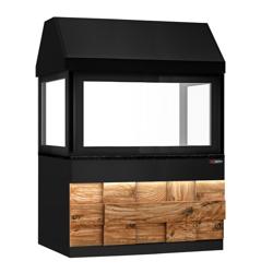 Élément neutre pour grills à charbon de bois TORONTO – 1500 mm – plan de travail en granit noir