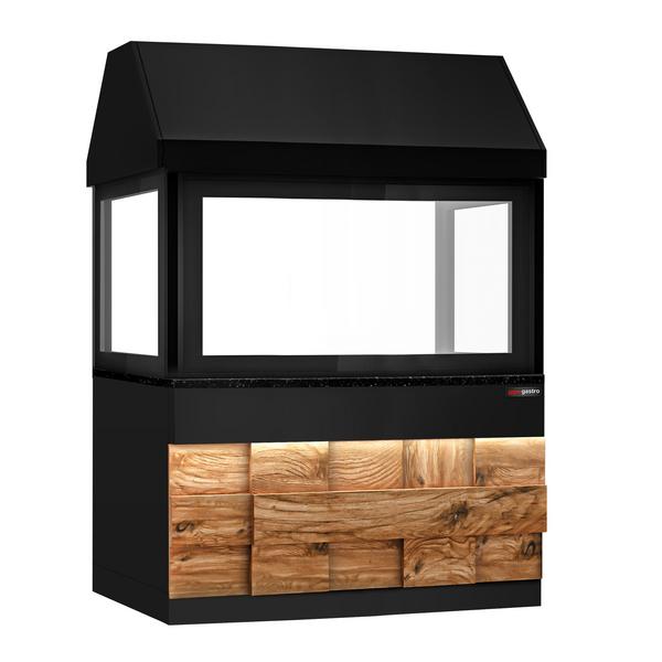 Element neutralny do grilla węglowego i gazowego z oświetleniem LED - stal nierdzewna AISI 304 - 1510x880x2100mm - 320kg