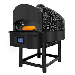 Gasdriven pizzaugn - med eldfast sten - 1482x1720 mm - 9 x Ø 30 cm - 1‑däck - upp till 400 °C - Touch - inkl. underrede & gas- och propandysor