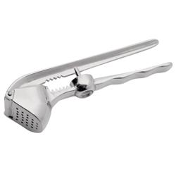 Presă usturoi - aluminiu - cu îndepărtator de sâmburi integrat - 17 cm