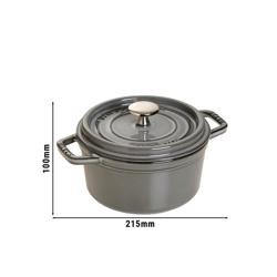 STAUB | LA COCOTTE - Kookpot - Ø 160mm - Gietijzer - Grafietgrijs