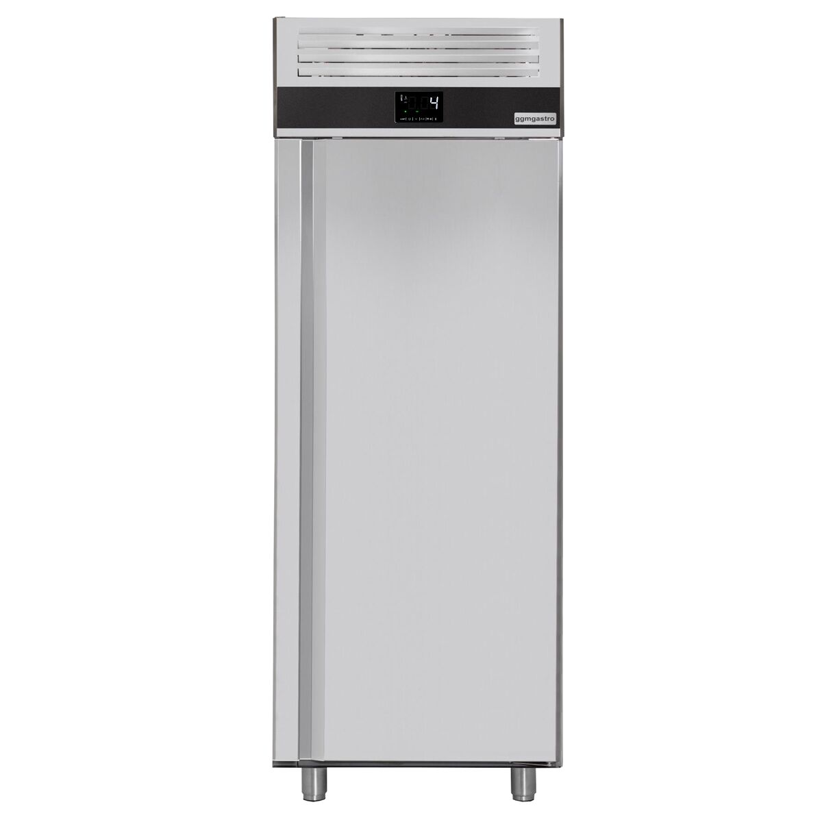 Armoire à poissons réfrigérée en acier inoxydable PREMIUM - 400 L - avec 1 porte - 5 bacs pour poissons inclus