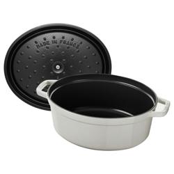 STAUB | LA COCOTTE - kokotka - oválná - 310 mm - litina - bílý lanýž