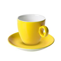 (6 шт.) BART COLOUR CAFE - кавове блюдце - Ø 135 мм - жовтий