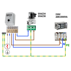 GM 3/8-VML- شیر مغناطیسی گاز