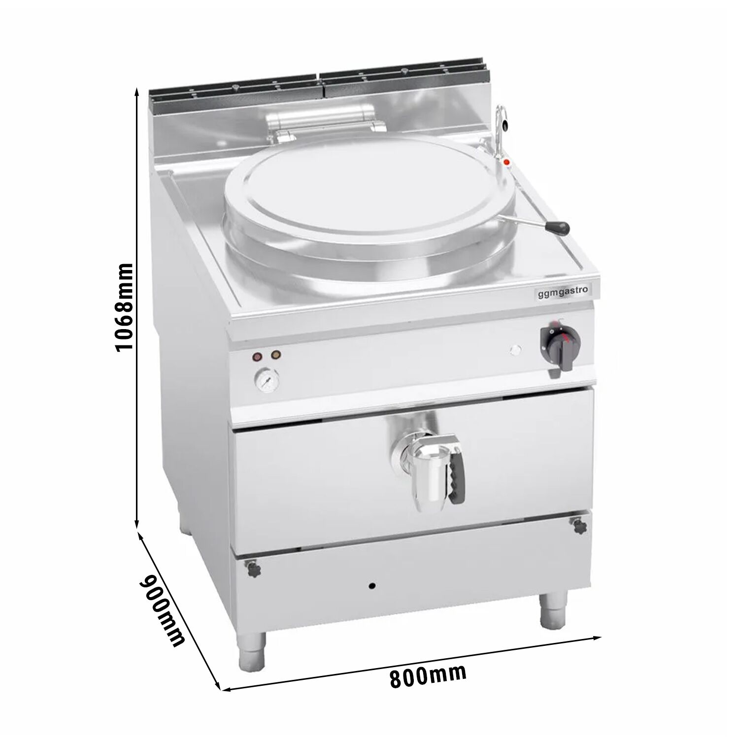 Marmite de Cuisson à Gaz - 150 Litres - 20,9 kW - Chauffage Indirect