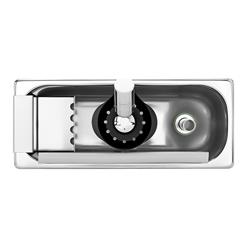 WATERSTOP adagoló zuhany, szitalappal együtt - 81x98x249 mm - 1 beömlő 1/2" hátul - Visszafolyás-gátló