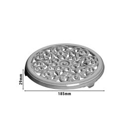 STAUB | Cast Iron Trivet Pot Stand – Lily Design - Ø230 mm - Graphite Grey