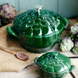 STAUB | LA COCOTTE - Koktél - Articsóka - 220mm - Öntöttvas - Bazsalikom zöld