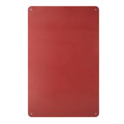 Tabla de cortar con canal recogejugos - 250x400mm - Grosor: 20mm - Conforme a HACCP - Polietileno PE500 - Rojo