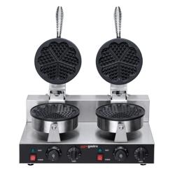 Waffeleisen - Doppelt - Manuell - 2,6 kW - Form: Herzform