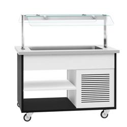 Bufet mobil rece DANZIG - 1300 mm - pentru 3x GN 1/1