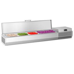 Вітрина для топінгів PREMIUM PLUS - 1328x353 мм - 5x GN 1/4