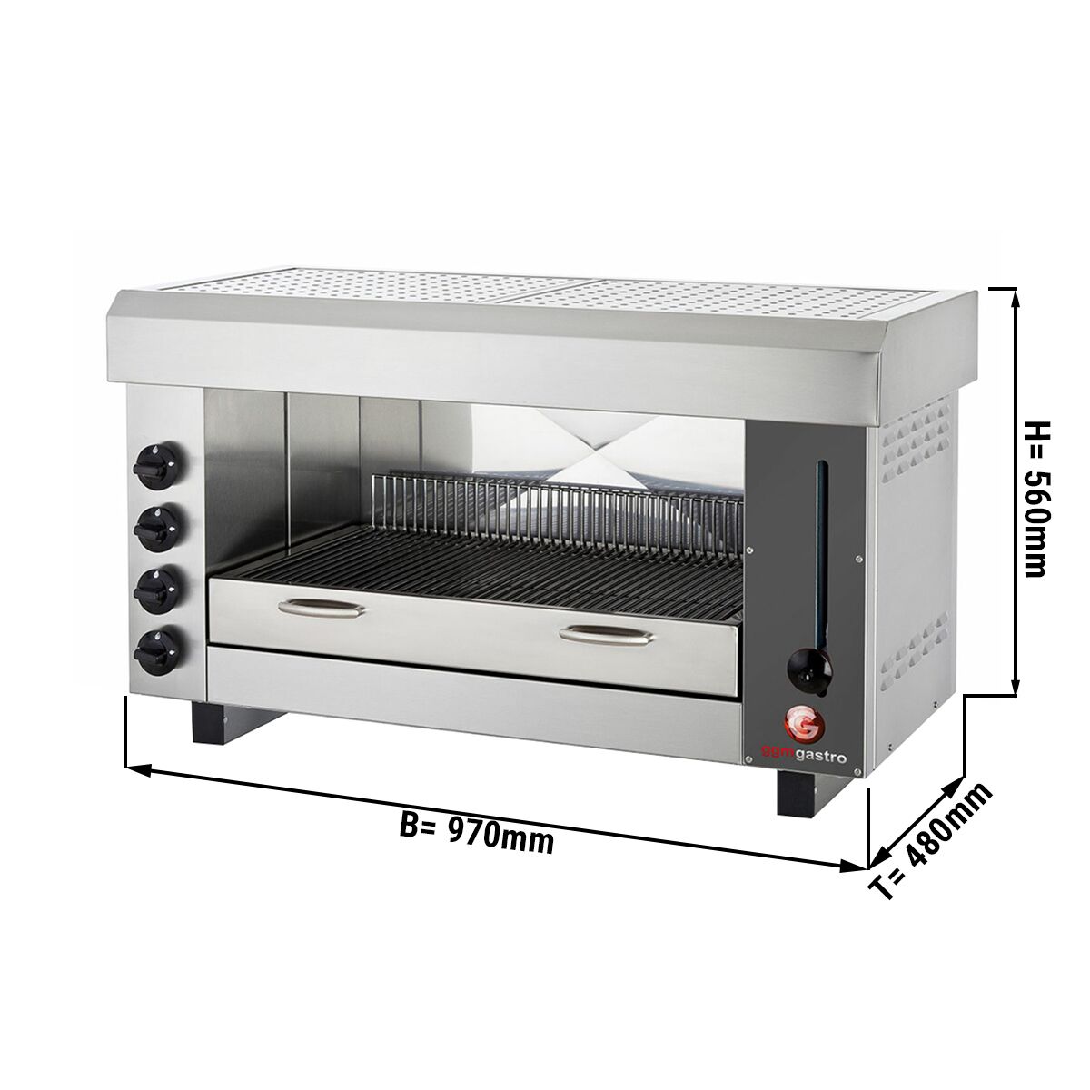 Four à pita / Salamandre à gaz PRO – 13 kW