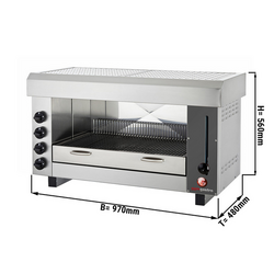 Salamandra/ Horno pita PRO - 0,97 m - con 4 resistencias