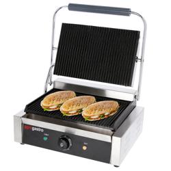 Contactgrill - 2,8 kW - boven & onder Gegroefd - Grilloppervlak: 340x230mm