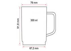 (50 stuks) Polycarbonaat thee / koffiekop, Helder - 250 ml