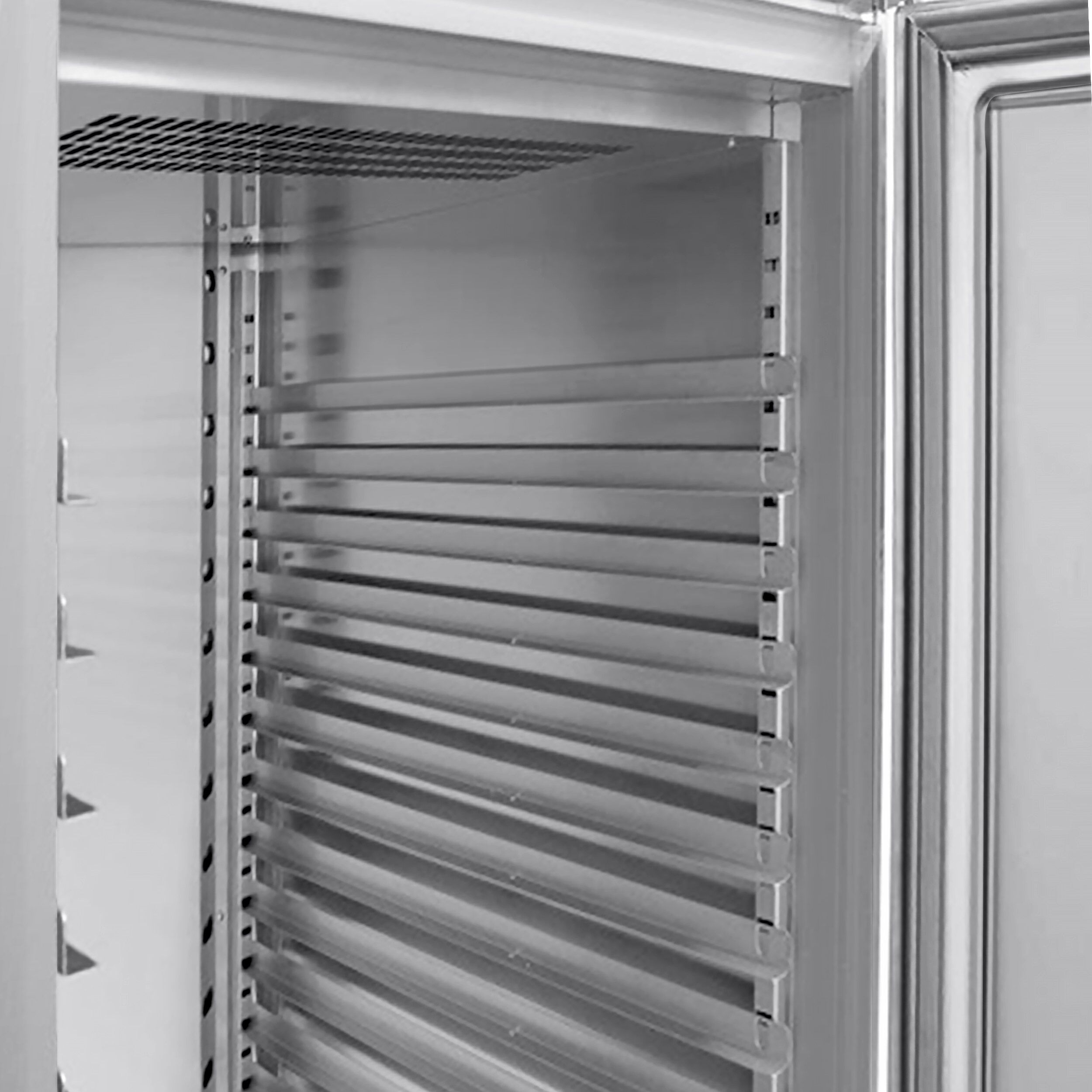 Armoire pâtissière positive Inox AISI 304 - EN 600x400 - 1240 L - avec 2 portes & Glissières