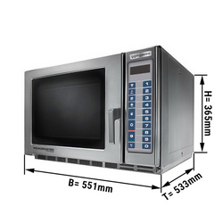 Mikrobølgeovn automatisk 34 liter - 1800 watt
