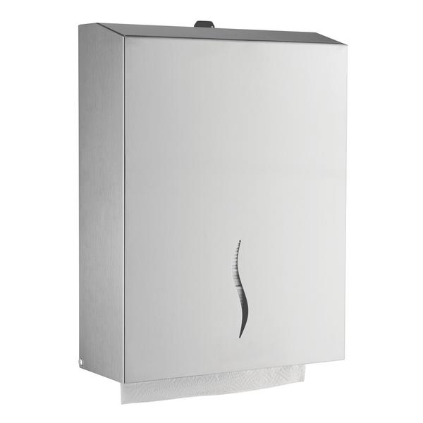 Handdoekdispenser - voor 800 handdoeken - RVS