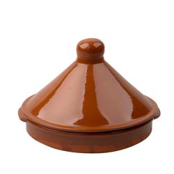 (1 pcs) Tapas Bowl with Lid - CLASSICO - Stoneware - round - Ø 230mm - Brown