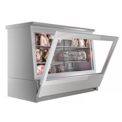 Armadio Frollatura Carne Dry Aging - 1384x740mm - con 2 porte in vetro - Acciaio inox