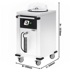 Scaldapiatti - riscaldato - con ruote - 50 piatti