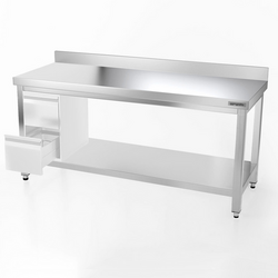 Mesa de trabalho PREMIUM - 1,8 m - com base e aba posterior