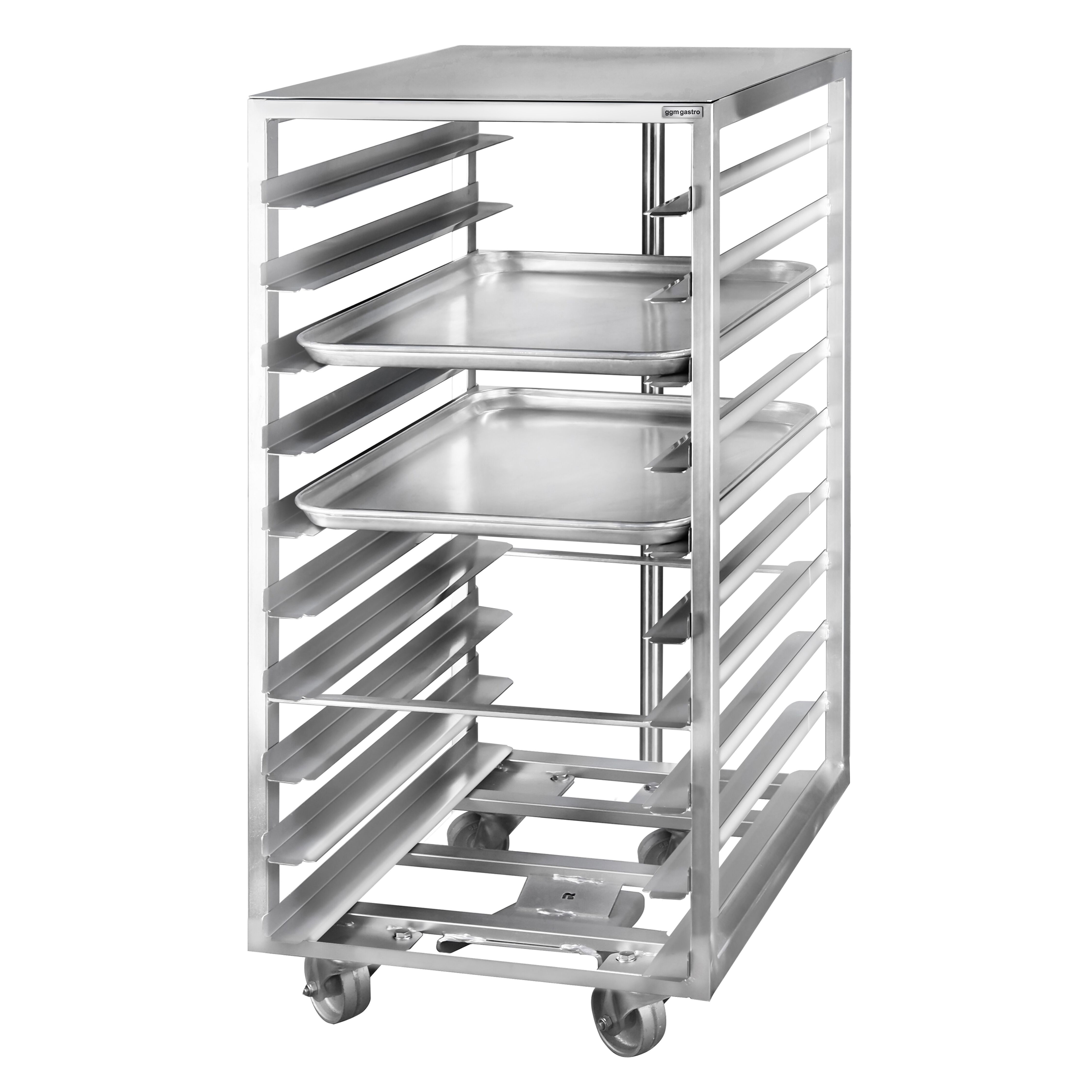 Chariot à plateaux – pour 10 plateaux EN 600 × 400