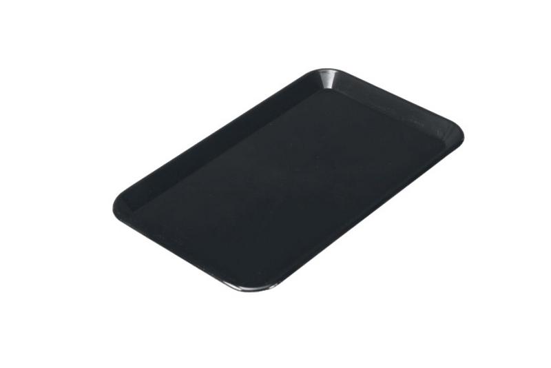 Vassoio rettangolare da presentazione - Plastica - 300x190x17mm - Nero