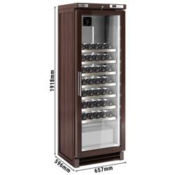Commercial Wine Fridge - Pine wood - Single Zone - 350L - max. 100 bottles