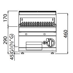 Газовий лавовий гриль - 6,9 кВт