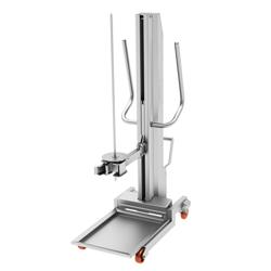 Kebab Lift for Doner Kebab Grill - 568x986x1605mm - 350kg max load - Stainless Steel AISI 430, Scotch-Brite finish - 15x15mm skewer