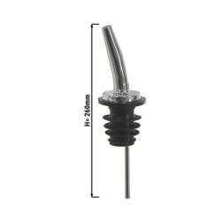 (6 pz) Tappo dosatore - Set da 6 - Cromo - Argento