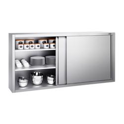 Armoire murale en acier inoxydable PREMIUM - 2000x400mm - avec portes coulissantes - 1000mm de haut